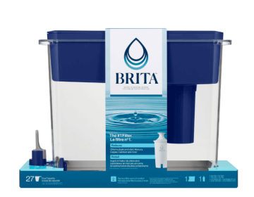 Brita Extra Large Ultramax 27 Cup Blue Filtered Water Dispenser with 1 Standard Filter